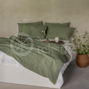 Linen bedding GREEN